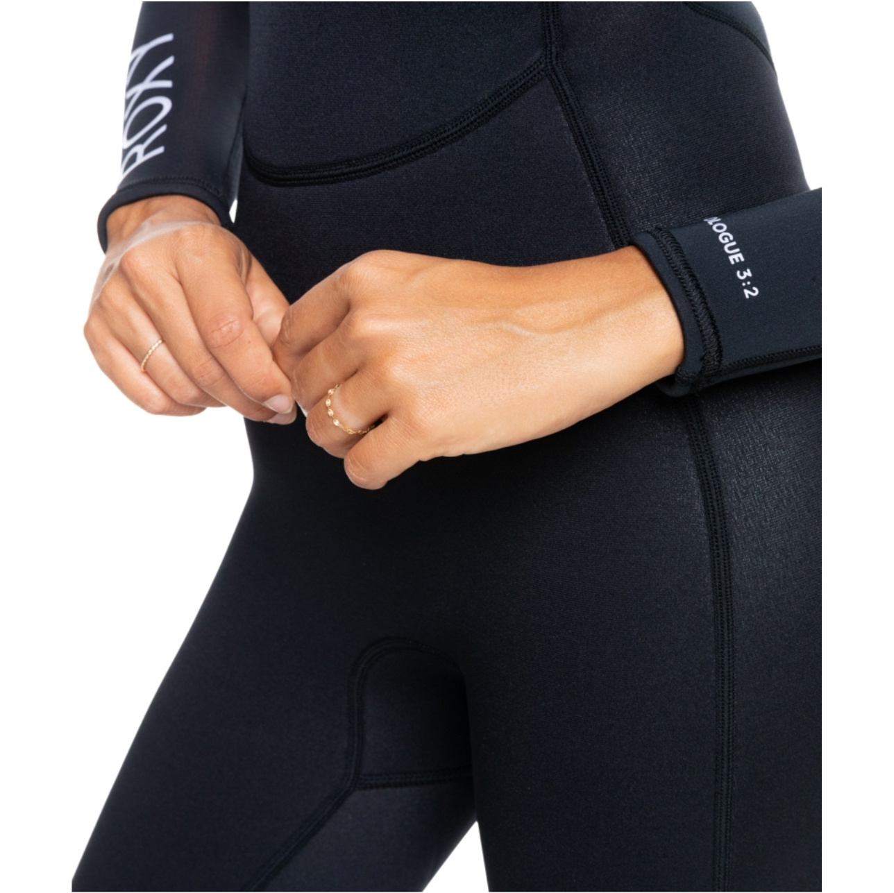 2025 Roxy Frauen Prologue 5/4/3mm Rückenreißverschluss Neoprenanzug ERJW103168 - Black